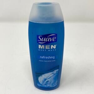 Suave Men Refreshing Body Wash Classic Masculine Scent Travel Size 2 oz